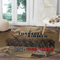 Tuskegee Airmen  Red Tails Tribute Round Carpet Black History Air Force - African Pride