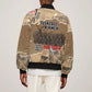 Tuskegee Airmen  Red Tails Tribute Sleeve Zip Bomber Jacket Black History Air Force - African Pride