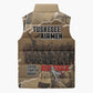 Tuskegee Airmen  Red Tails Tribute Sleeveless Puffer Jacket Black History Air Force