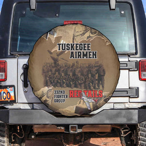 Tuskegee Airmen  Red Tails Tribute Spare Tire Cover Black History Air Force - African Pride