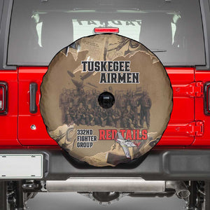 Tuskegee Airmen  Red Tails Tribute Spare Tire Cover Black History Air Force - African Pride