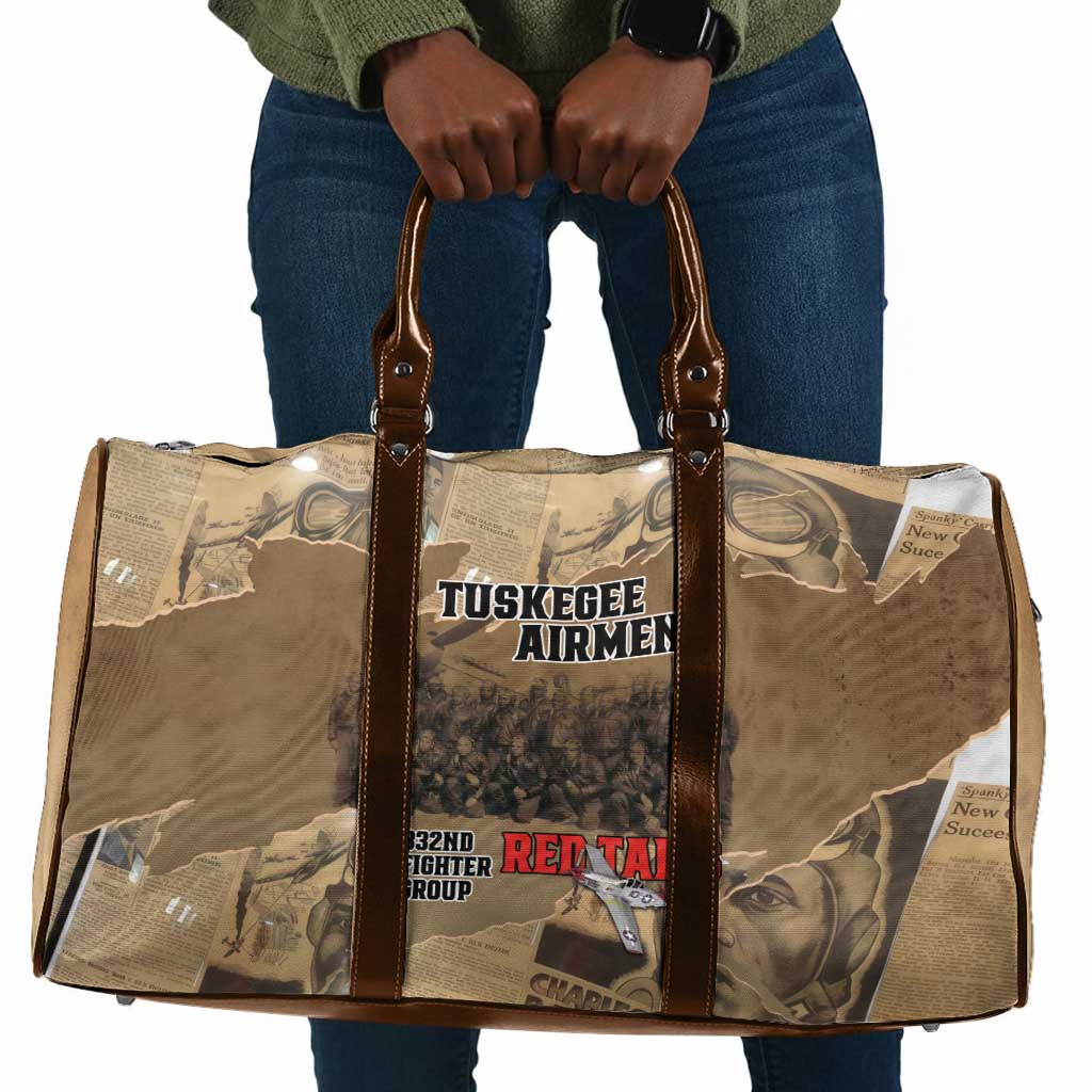 Tuskegee Airmen  Red Tails Tribute Travel Bag Black History Air Force