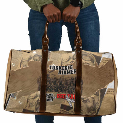 Tuskegee Airmen  Red Tails Tribute Travel Bag Black History Air Force