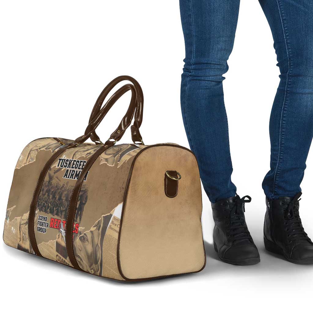 Tuskegee Airmen  Red Tails Tribute Travel Bag Black History Air Force