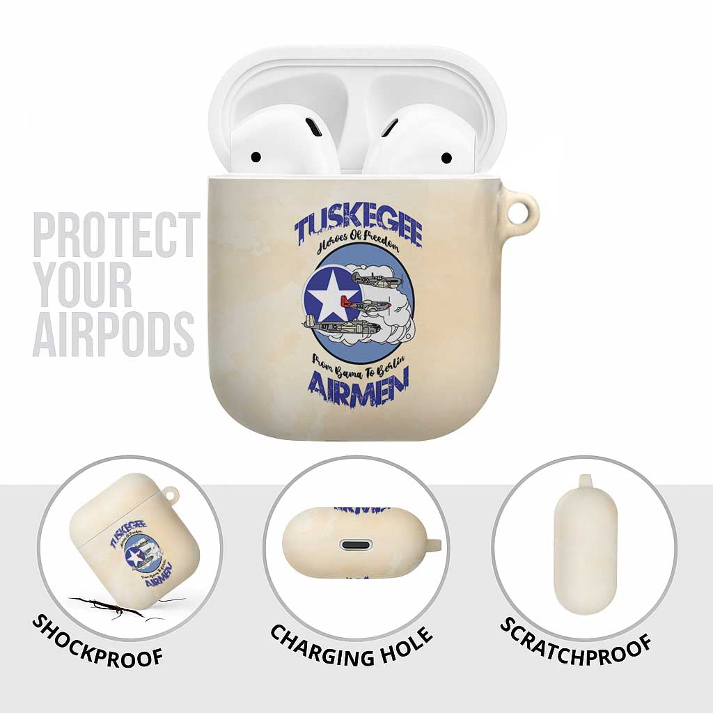 Tuskegee Airmen Red Tails AirPods Case Heroes Of Freedom Retro Style