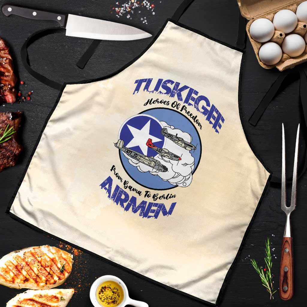 Tuskegee Airmen Red Tails Apron Heroes Of Freedom Retro Style