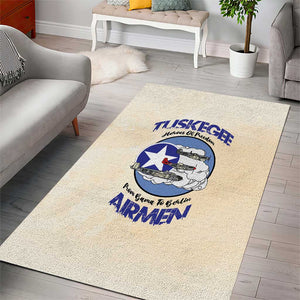 Tuskegee Airmen Red Tails Area Rug Heroes Of Freedom Retro Style - African Pride