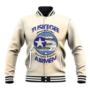 Tuskegee Airmen Red Tails Baseball Jacket Heroes Of Freedom Retro Style - African Pride