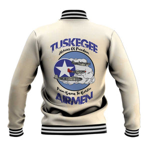 Tuskegee Airmen Red Tails Baseball Jacket Heroes Of Freedom Retro Style - African Pride