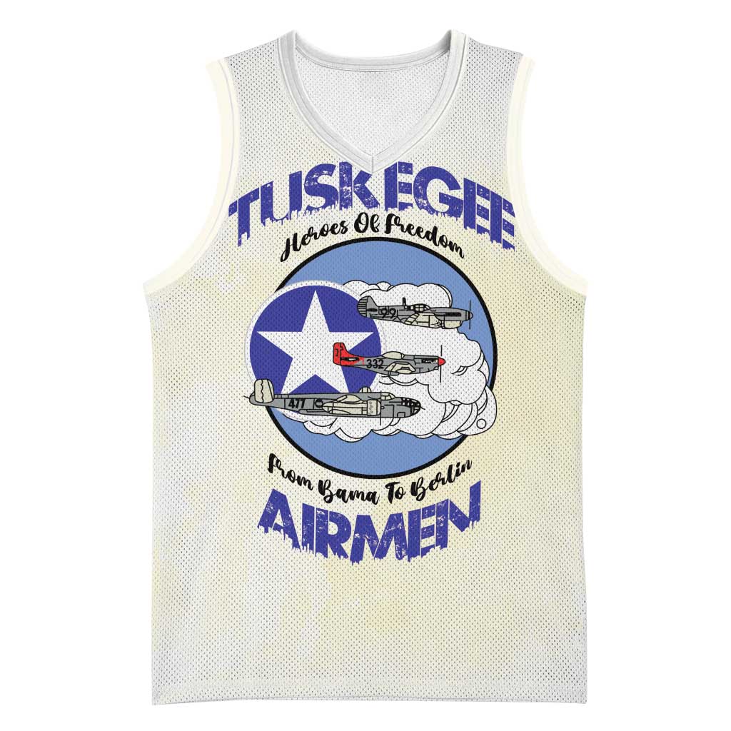 Tuskegee Airmen Red Tails Basketball Jersey Heroes Of Freedom Retro Style - African Pride