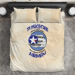Tuskegee Airmen Red Tails Bedding Set Heroes Of Freedom Retro Style - African Pride