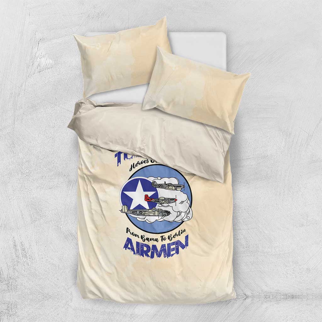 Tuskegee Airmen Red Tails Bedding Set Heroes Of Freedom Retro Style - African Pride