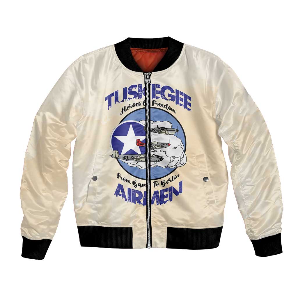 Tuskegee Airmen Red Tails Bomber Jacket Heroes Of Freedom Retro Style - African Pride