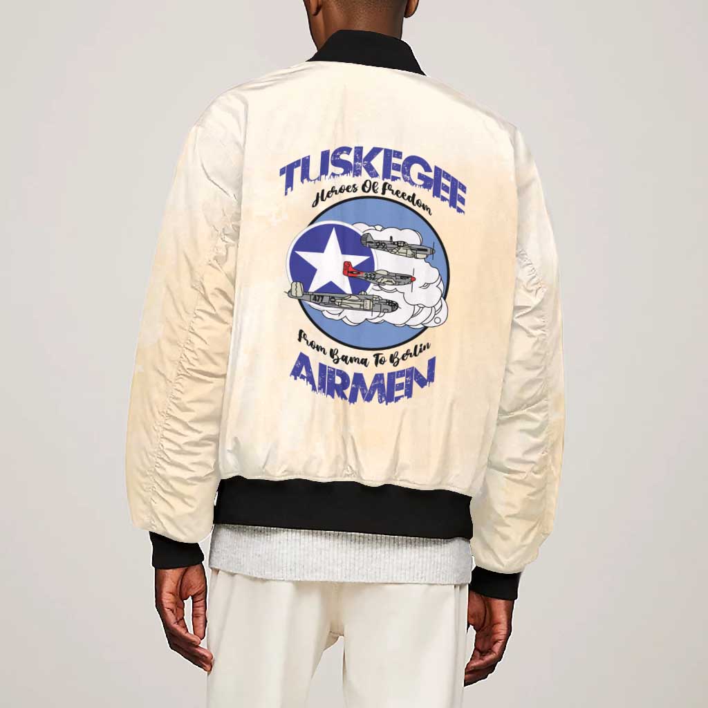 Tuskegee Airmen Red Tails Bomber Jacket Heroes Of Freedom Retro Style - African Pride