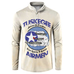 Tuskegee Airmen Red Tails Button Sweatshirt Heroes Of Freedom Retro Style