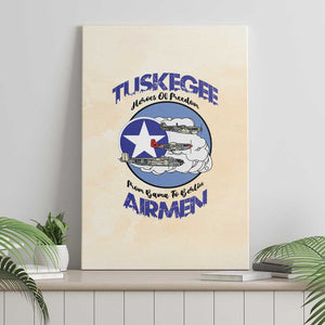 Tuskegee Airmen Red Tails Canvas Wall Art Heroes Of Freedom Retro Style - African Pride