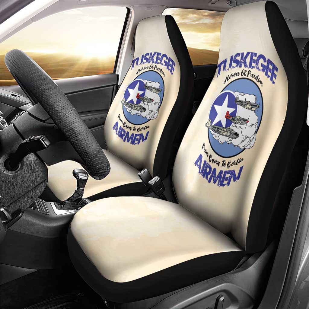 Tuskegee Airmen Red Tails Car Seat Cover Heroes Of Freedom Retro Style - African Pride