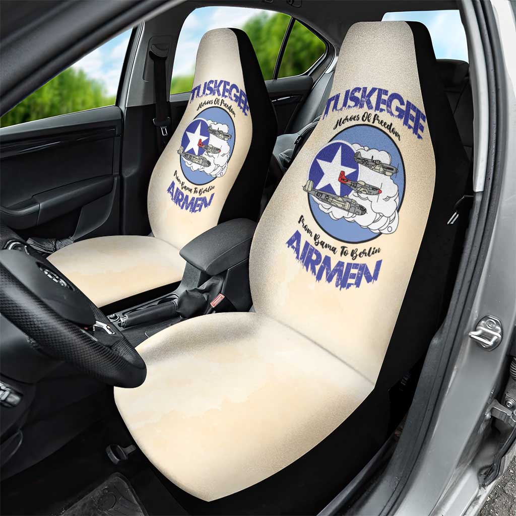 Tuskegee Airmen Red Tails Car Seat Cover Heroes Of Freedom Retro Style - African Pride