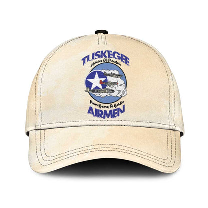 Tuskegee Airmen Red Tails Classic Cap Heroes Of Freedom Retro Style - African Pride