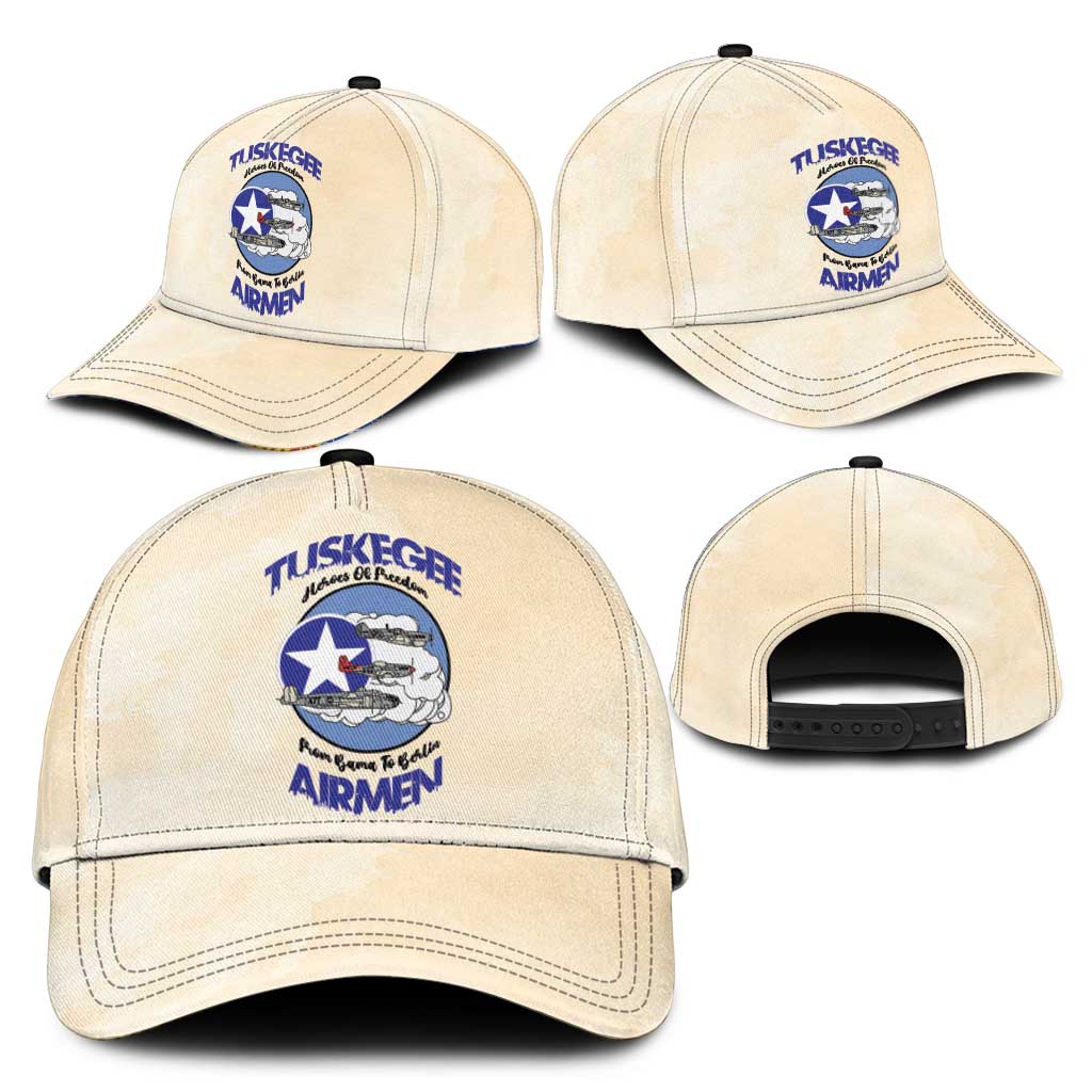 Tuskegee Airmen Red Tails Classic Cap Heroes Of Freedom Retro Style - African Pride