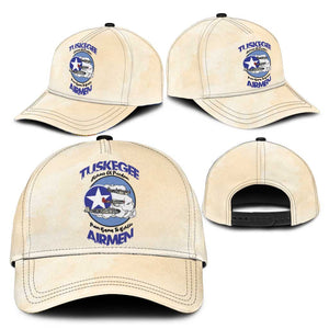 Tuskegee Airmen Red Tails Classic Cap Heroes Of Freedom Retro Style - African Pride