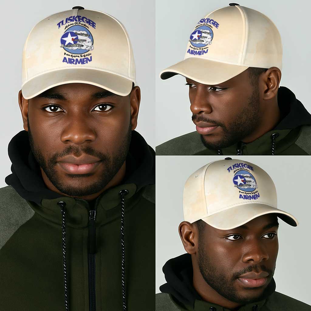 Tuskegee Airmen Red Tails Classic Cap Heroes Of Freedom Retro Style - African Pride