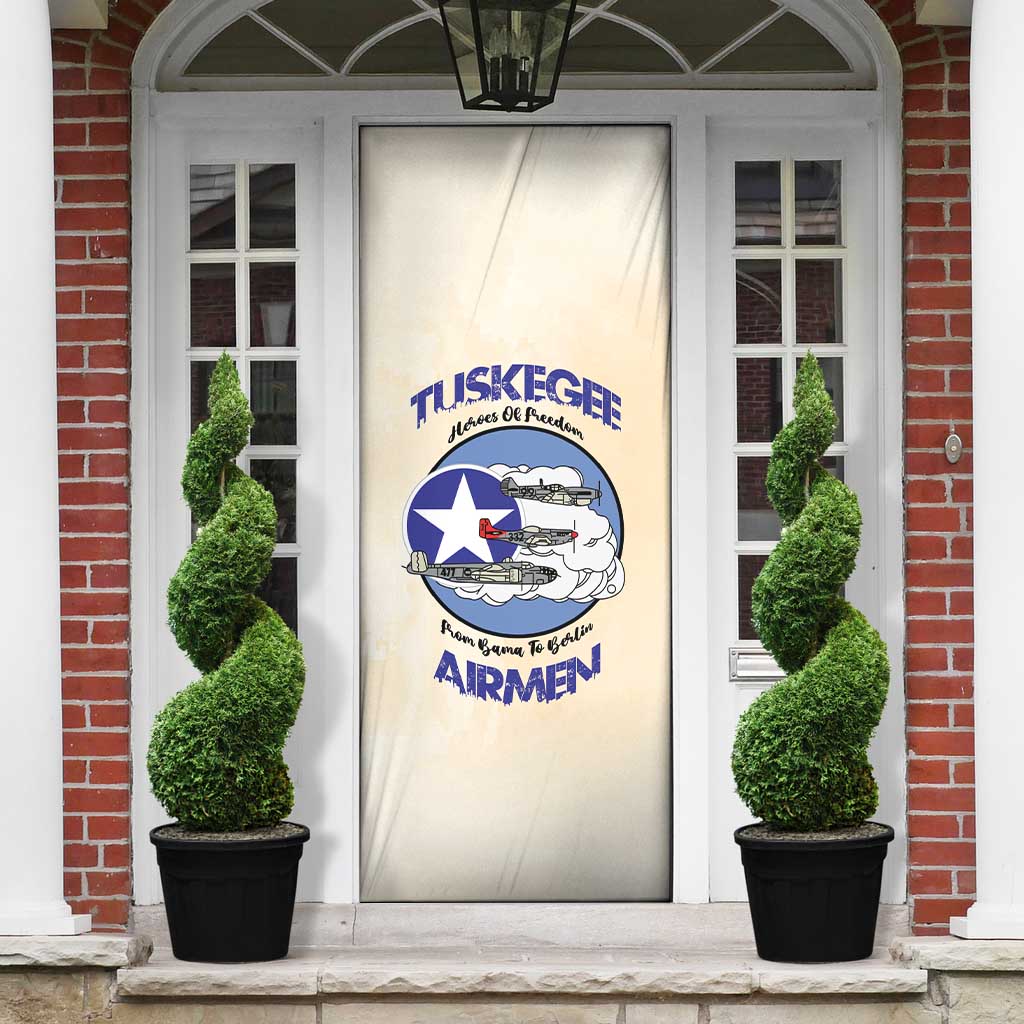 Tuskegee Airmen Red Tails Door Cover Heroes Of Freedom Retro Style