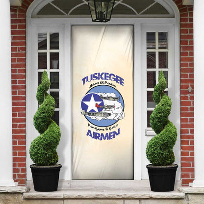 Tuskegee Airmen Red Tails Door Cover Heroes Of Freedom Retro Style