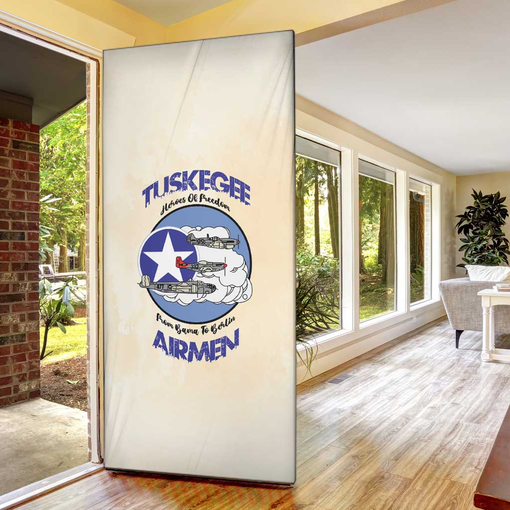 Tuskegee Airmen Red Tails Door Cover Heroes Of Freedom Retro Style