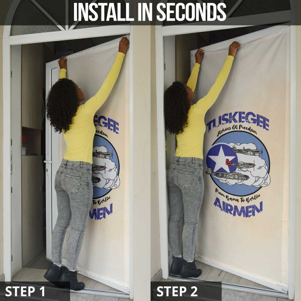 Tuskegee Airmen Red Tails Door Cover Heroes Of Freedom Retro Style