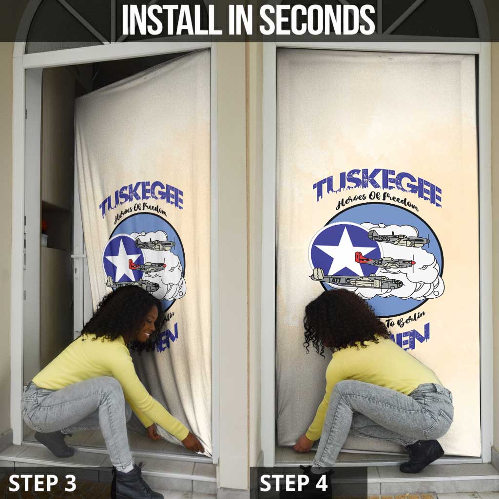 Tuskegee Airmen Red Tails Door Cover Heroes Of Freedom Retro Style