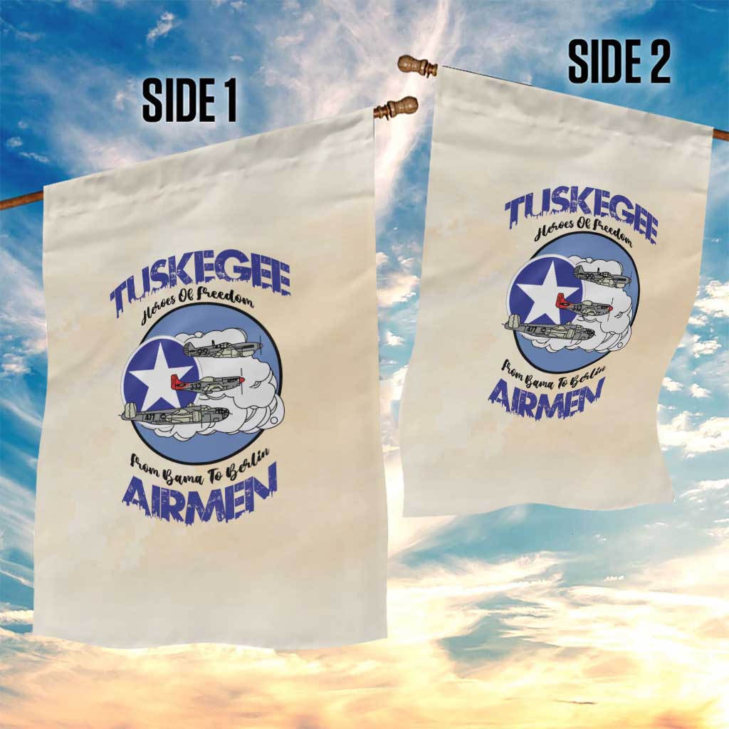 Tuskegee Airmen Red Tails Garden Flag Heroes Of Freedom Retro Style - African Pride