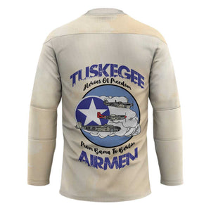 Tuskegee Airmen Red Tails Hockey Jersey Heroes Of Freedom Retro Style