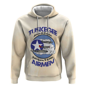 Tuskegee Airmen Red Tails Hoodie Heroes Of Freedom Retro Style - African Pride