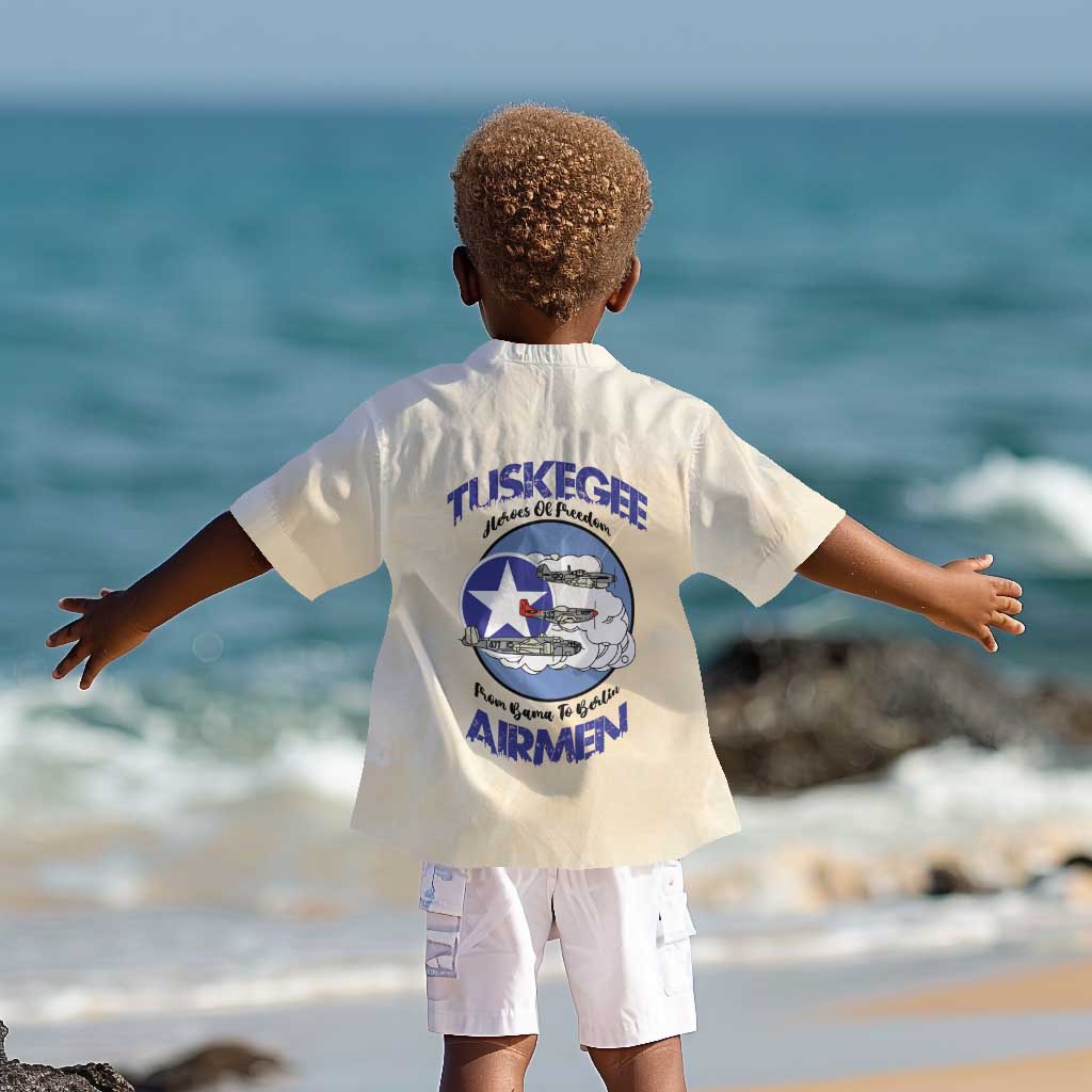 Tuskegee Airmen Red Tails Kid Hawaiian Shirt Heroes Of Freedom Retro Style - African Pride
