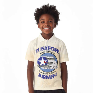 Tuskegee Airmen Red Tails Kid Polo Shirt Heroes Of Freedom Retro Style - African Pride