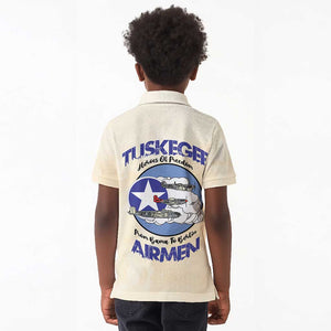 Tuskegee Airmen Red Tails Kid Polo Shirt Heroes Of Freedom Retro Style - African Pride