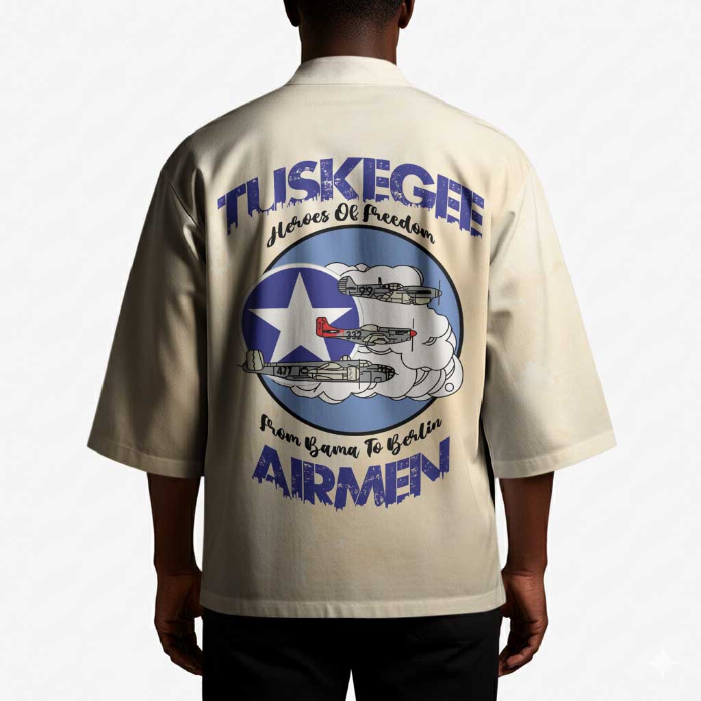 Tuskegee Airmen Red Tails Kimono Heroes Of Freedom Retro Style