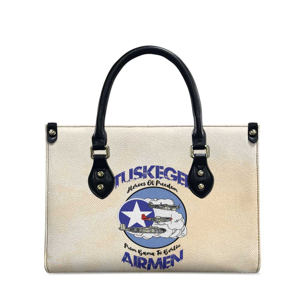 Tuskegee Airmen Red Tails Leather Bag Heroes Of Freedom Retro Style