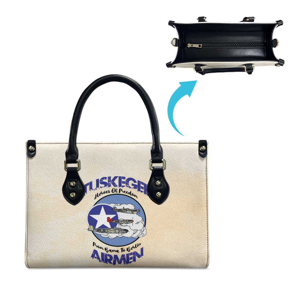 Tuskegee Airmen Red Tails Leather Bag Heroes Of Freedom Retro Style