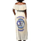 Tuskegee Airmen Red Tails Off Shoulder Maxi Dress Heroes Of Freedom Retro Style - African Pride