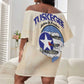 Tuskegee Airmen Red Tails Off Shoulder Short Dress Heroes Of Freedom Retro Style - African Pride