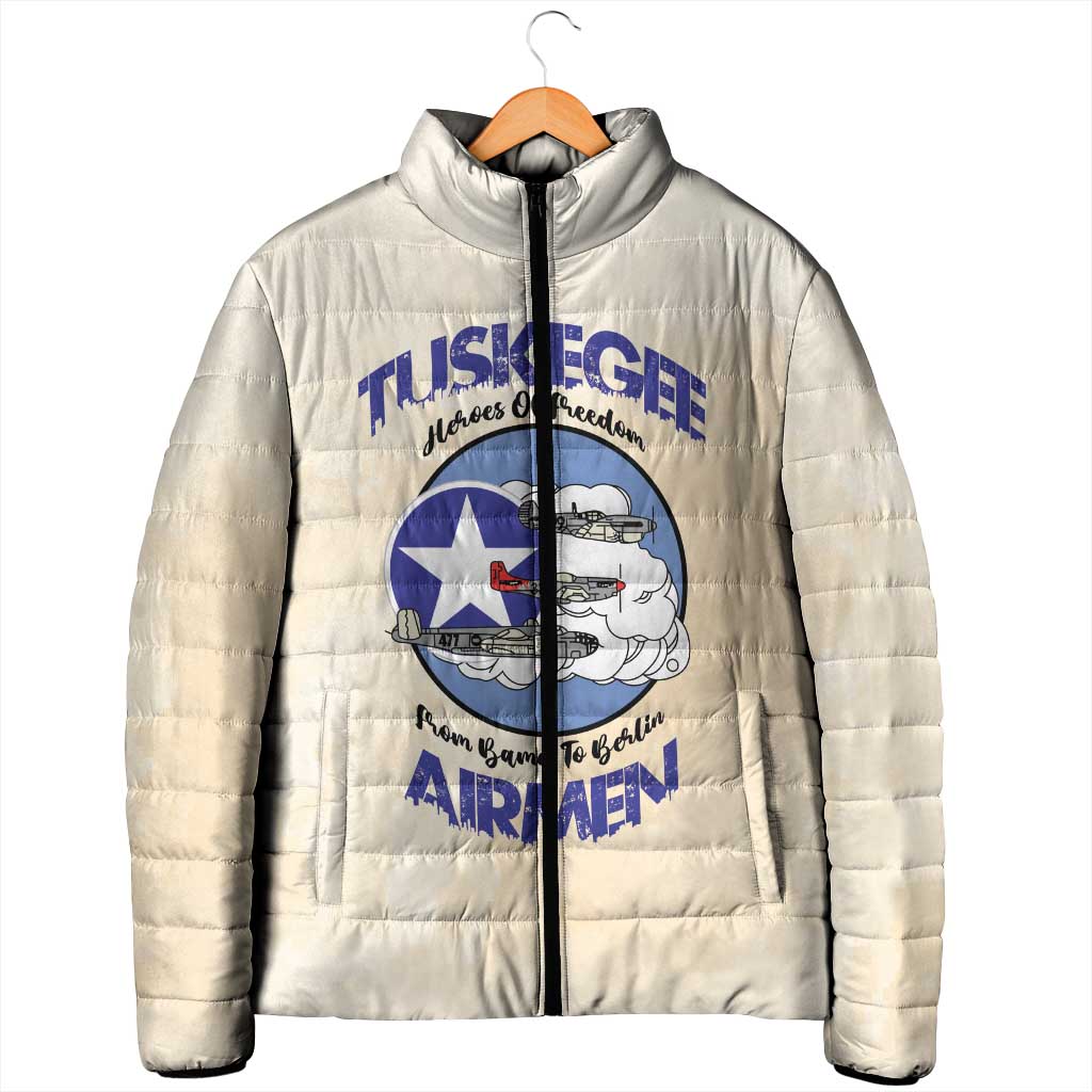 Tuskegee Airmen Red Tails Padded Jacket Heroes Of Freedom Retro Style