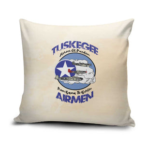 Tuskegee Airmen Red Tails Pillow Cover Heroes Of Freedom Retro Style