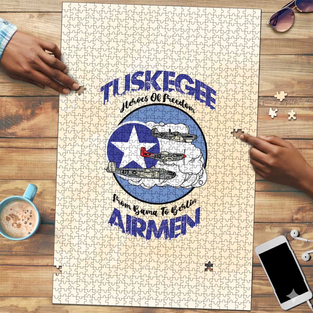 Tuskegee Airmen Red Tails Puzzle Heroes Of Freedom Retro Style
