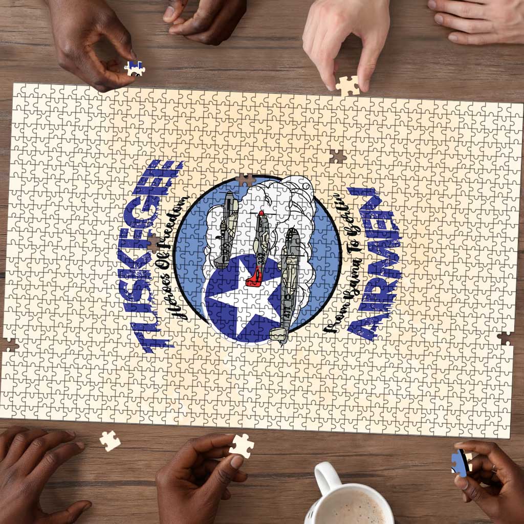 Tuskegee Airmen Red Tails Puzzle Heroes Of Freedom Retro Style