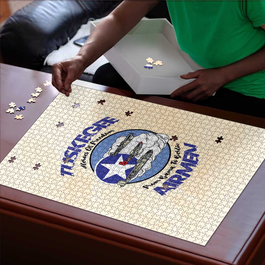 Tuskegee Airmen Red Tails Puzzle Heroes Of Freedom Retro Style