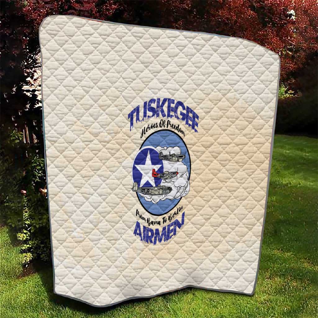Tuskegee Airmen Red Tails Quilt Heroes Of Freedom Retro Style - African Pride