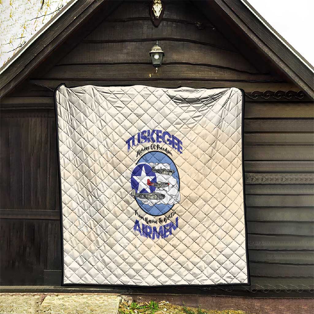 Tuskegee Airmen Red Tails Quilt Heroes Of Freedom Retro Style - African Pride