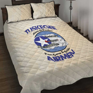 Tuskegee Airmen Red Tails Quilt Bed Set Heroes Of Freedom Retro Style - African Pride